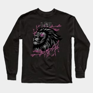 Lightning Leo (pink) Long Sleeve T-Shirt